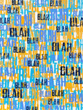 A Little Bit of Everything is an original 24 × 18 inch contemporary acrylic painting from the BLAH BLAH Series, exploring color, repetition, conversation and visual energy.