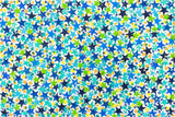 Aldebaran original 24 x 36 inch abstract acrylic painting with colorful hand-painted stars on canvas